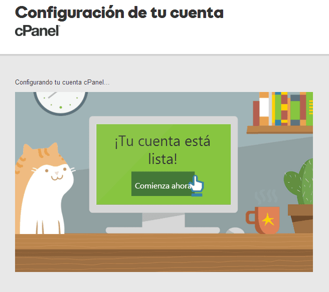 Cuenta de WordPress Lista