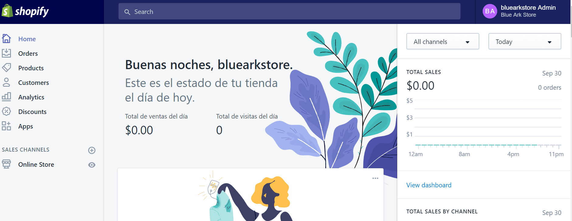 Administración de Shopify