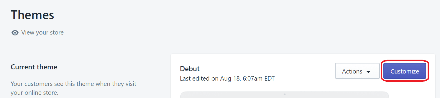 Customize the Theme