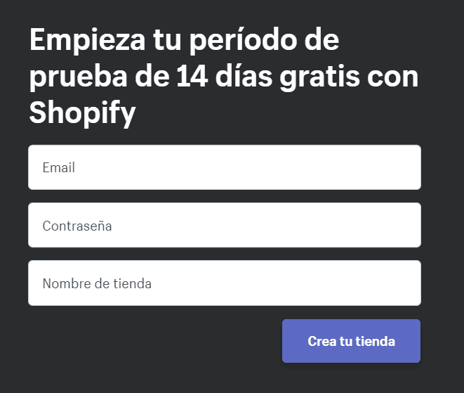 Datos para Comenzar Prueba Gratuita de 14 Días