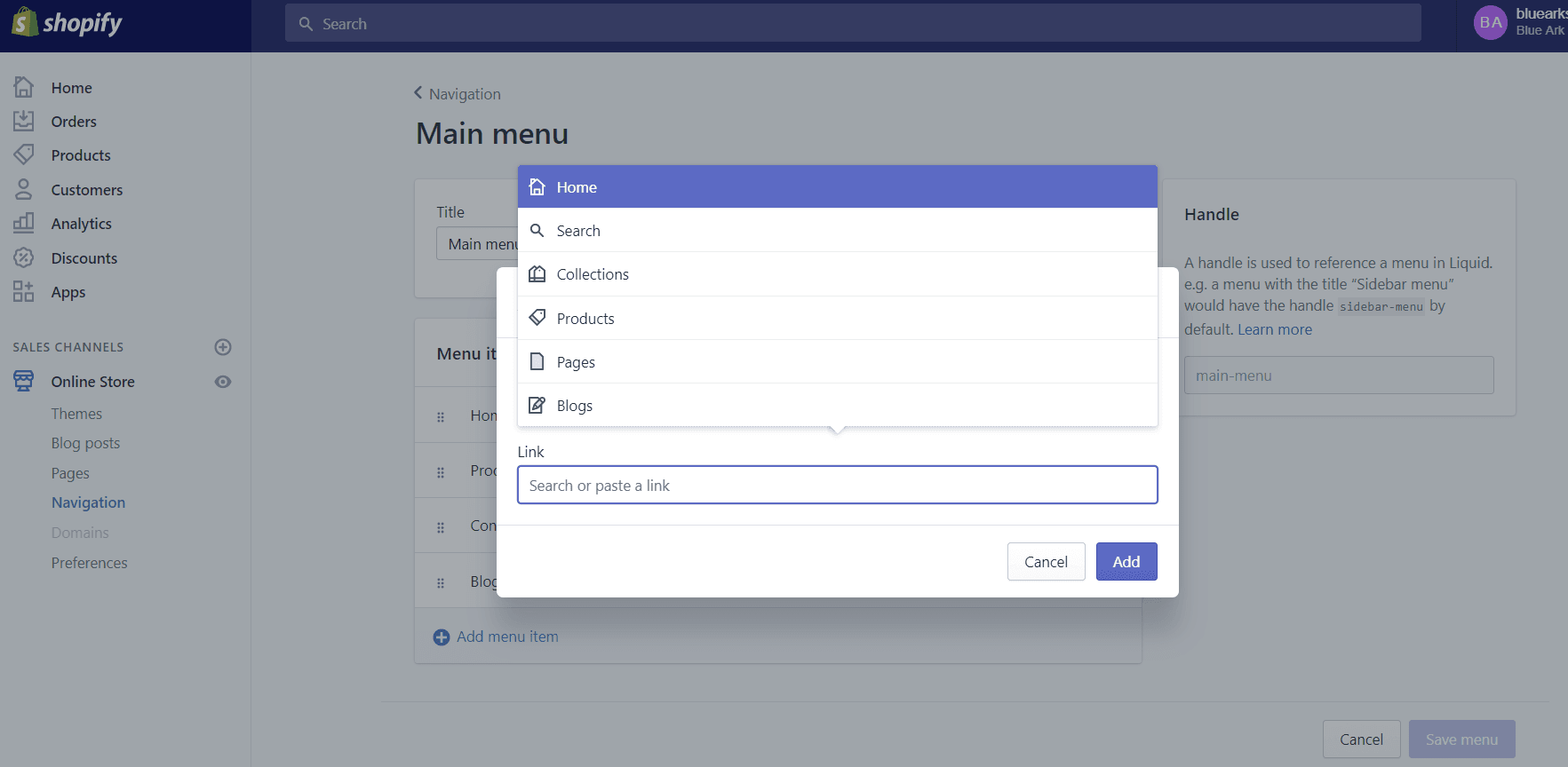 Crear Páginas en Shopify