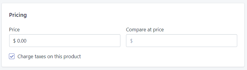 Precio del Producto en Shopify