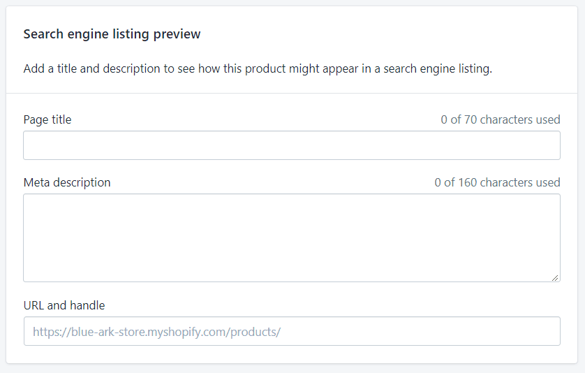SEO de Producto en Shopify