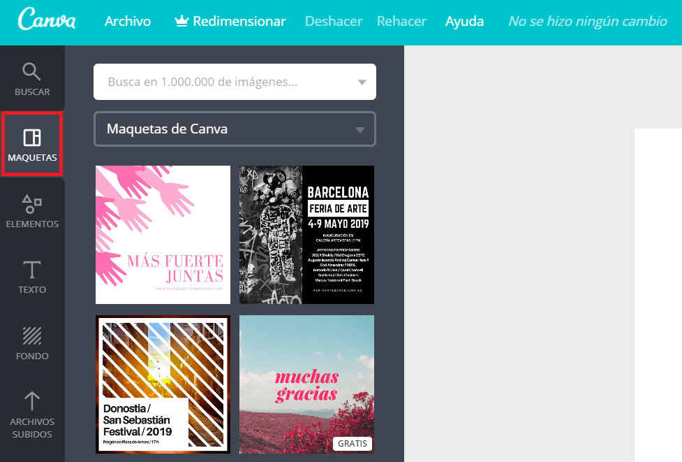 Maquetas de Canva