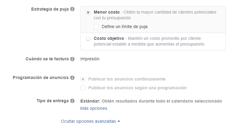 Estrategia de Puja