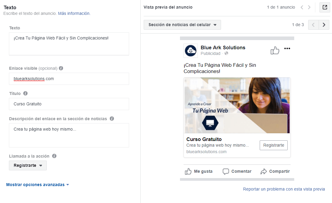 Textos de Anuncio