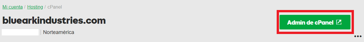 Admin cPanel.