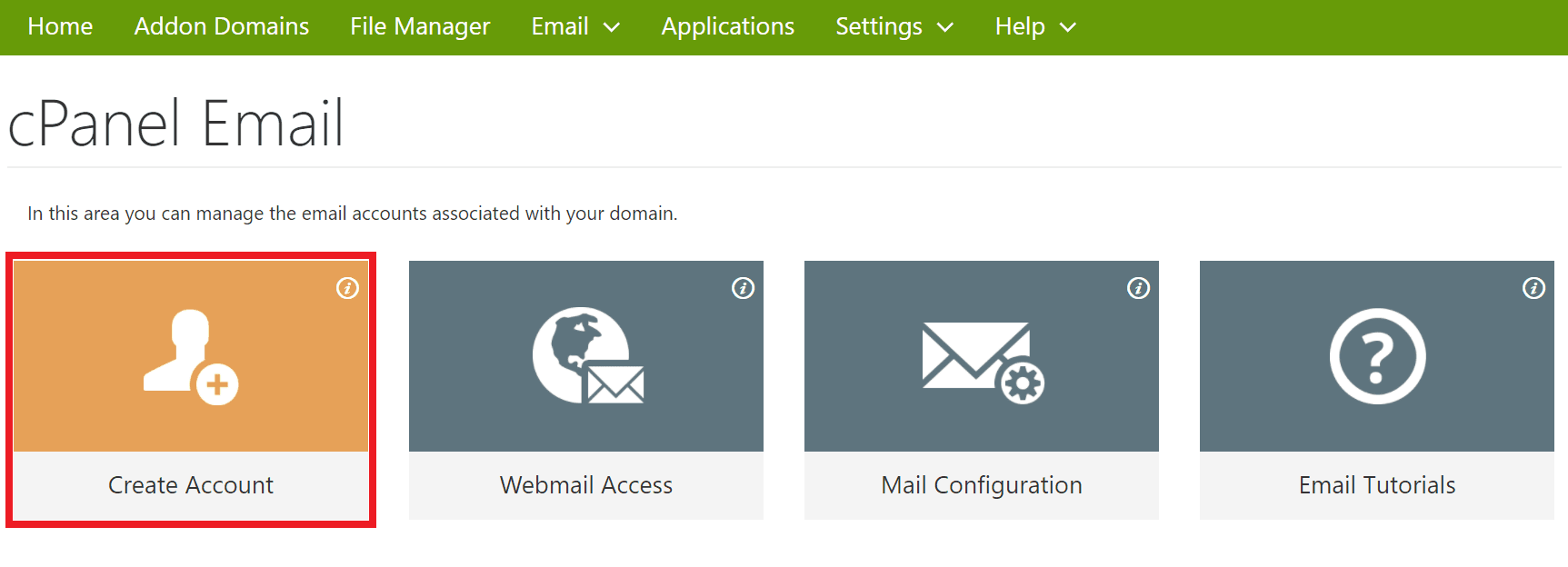 Crear Cuenta de Correo con Dominio Propio.