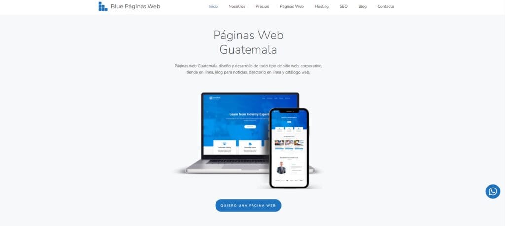 Blue Páginas Web Guatemala y Blue Páginas Web México