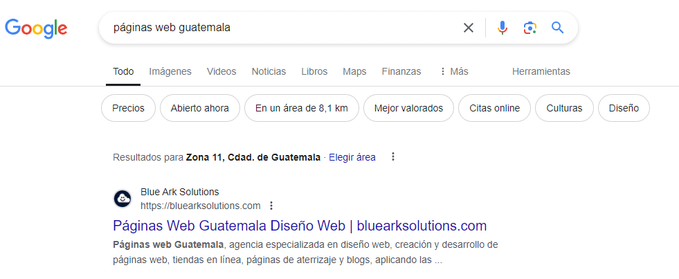 SEO en Guatemala por Blue Ark Solutions